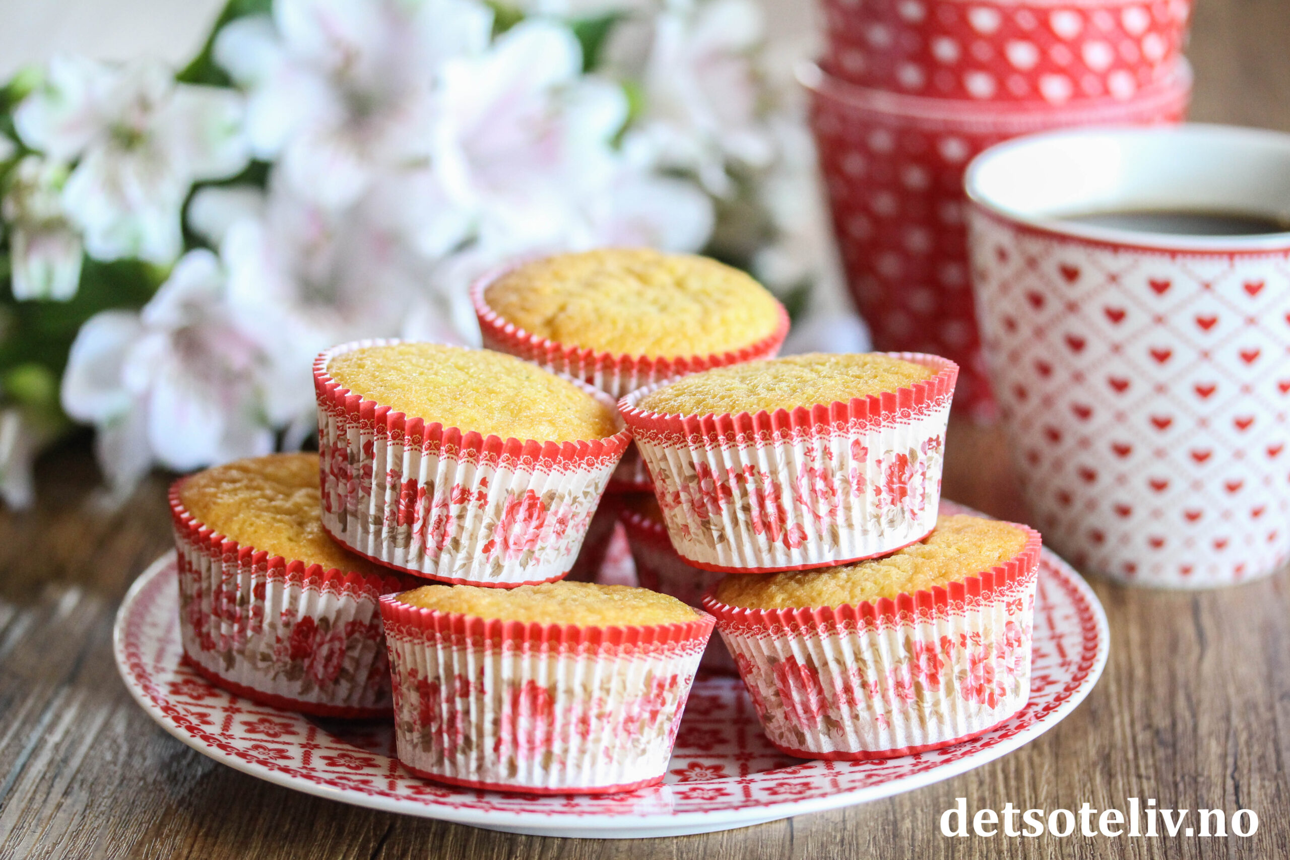 Sjokolade Vaniljemuffins oppskrift
