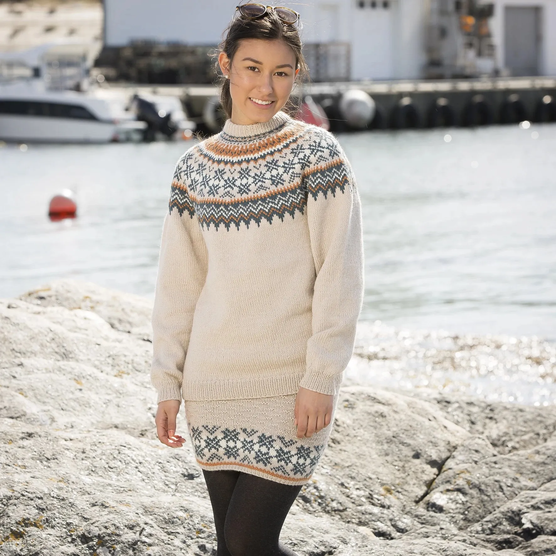 Strikket skjørt dame gratis oppskrift