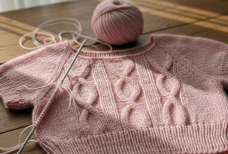 korte strikkeoppskrifter crop top tenåring
