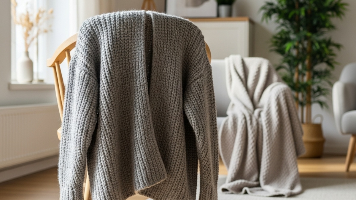 strikkeoppskrifter alpakkagarn dame cardigan