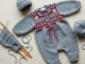 strikkeoppskrifter festdrakt baby dåp strikk