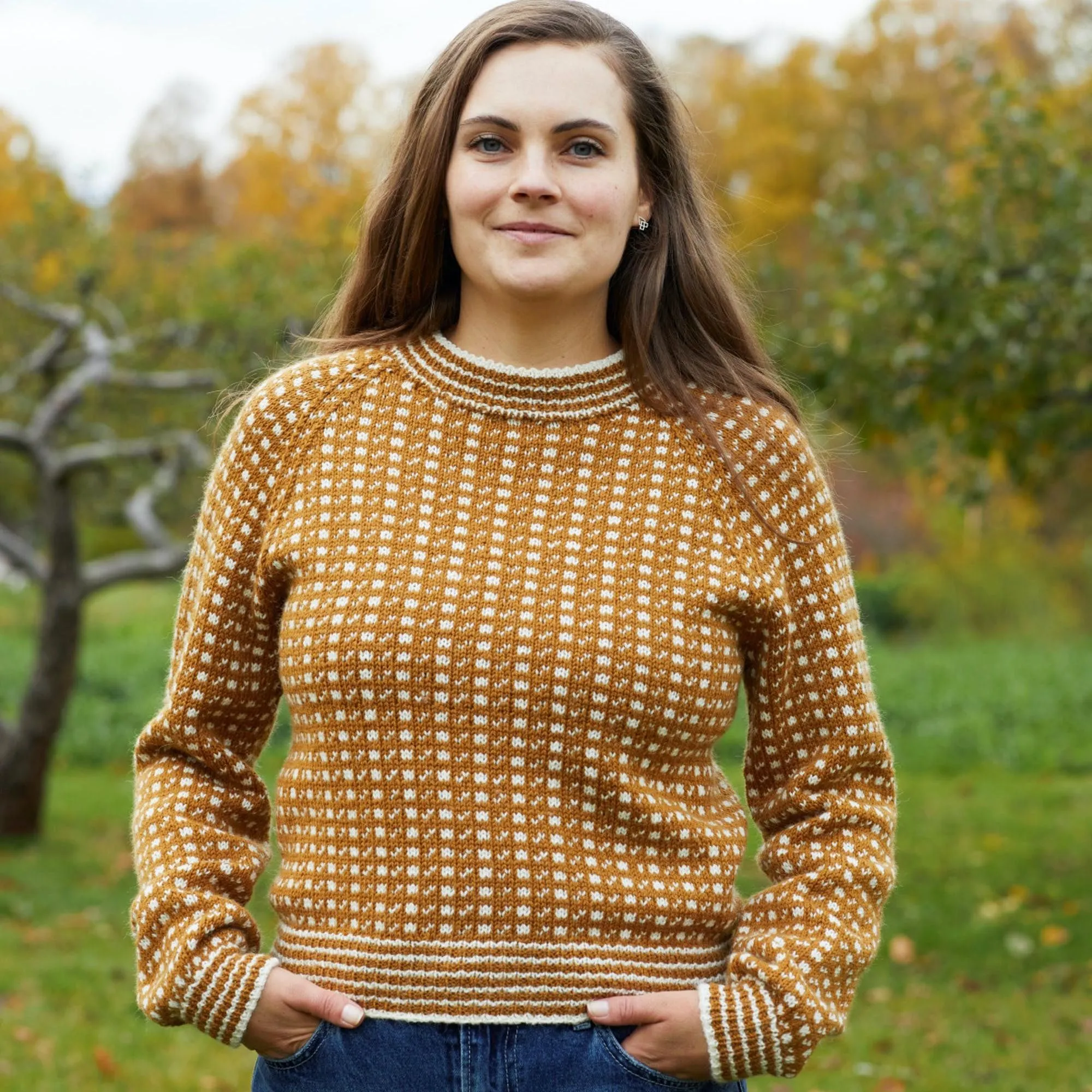 Strikket hals dame gratis oppskrift