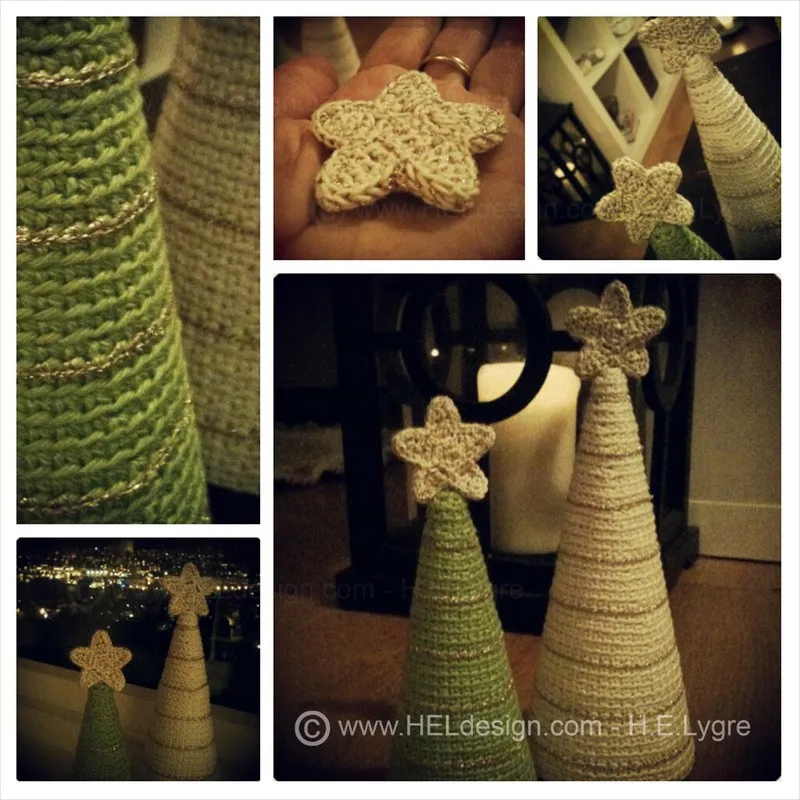 Strikka juletre oppskrift