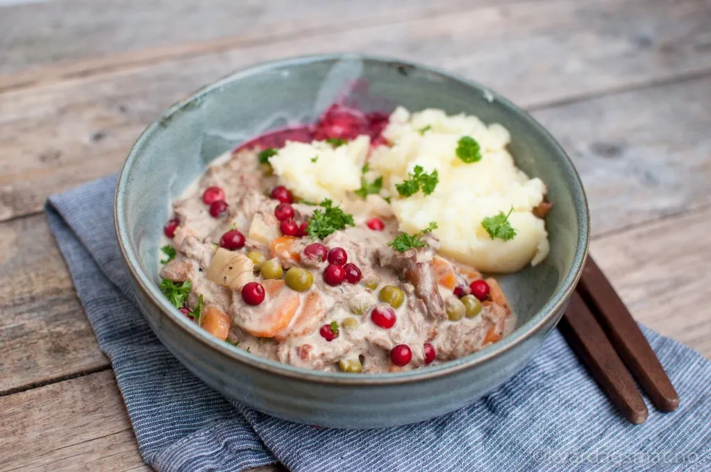 Oppskrift hjortegryte