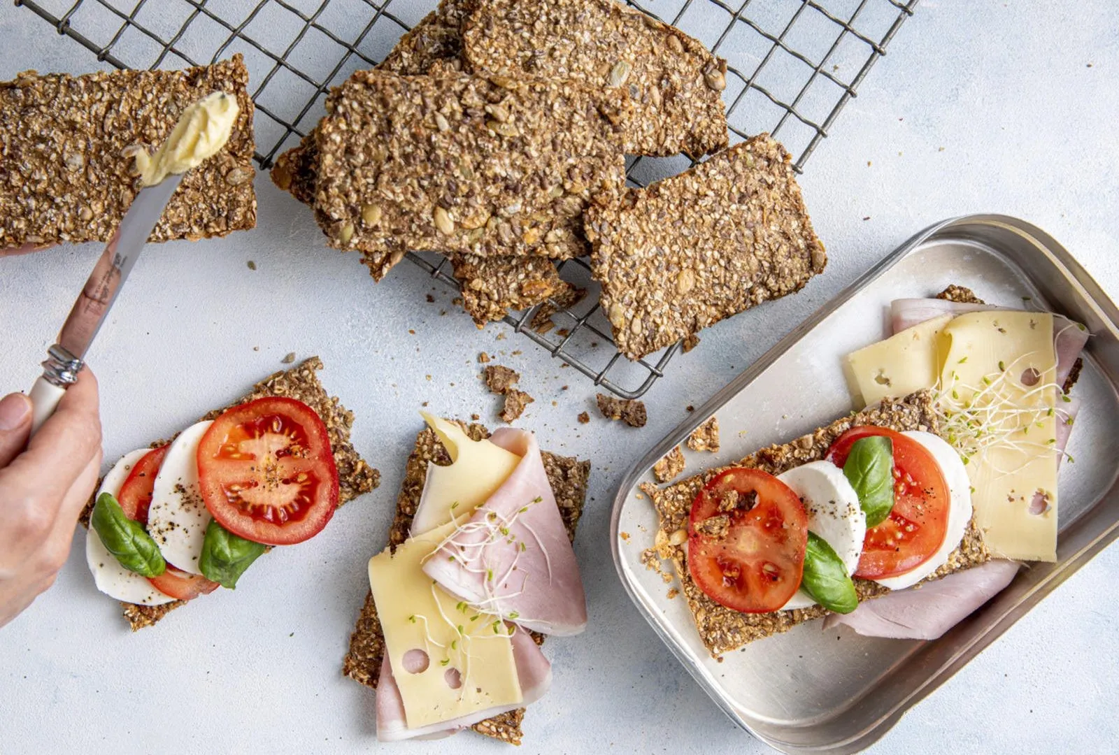 Knekkebrød oppskrift frø