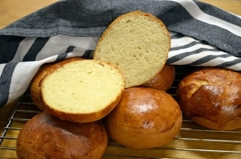 Brioche burgerbrød oppskrift