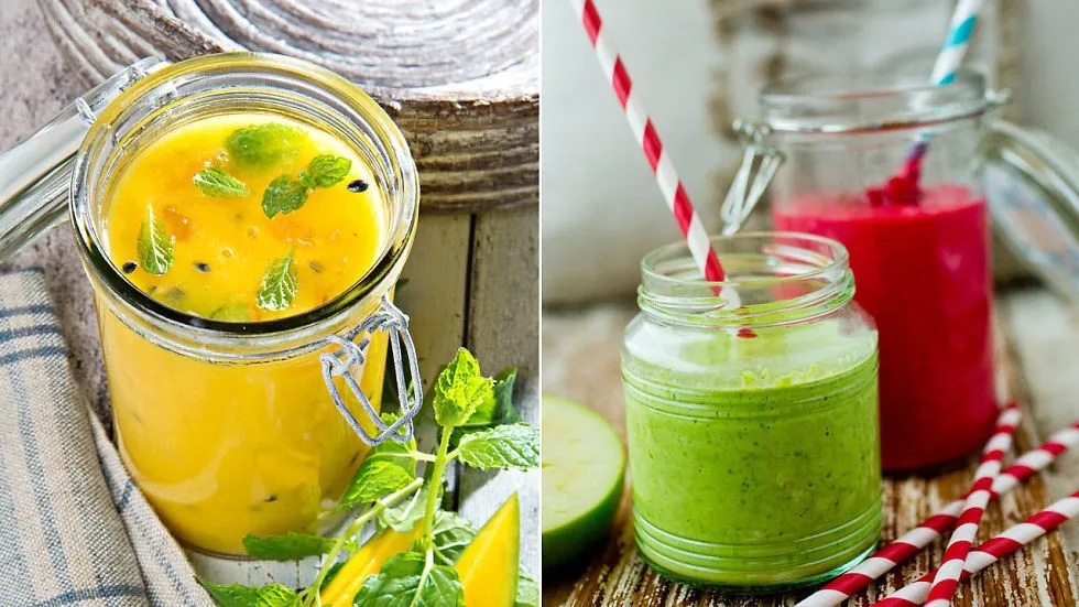 Smoothie oppskrift sunn smoothies gå bringebær
