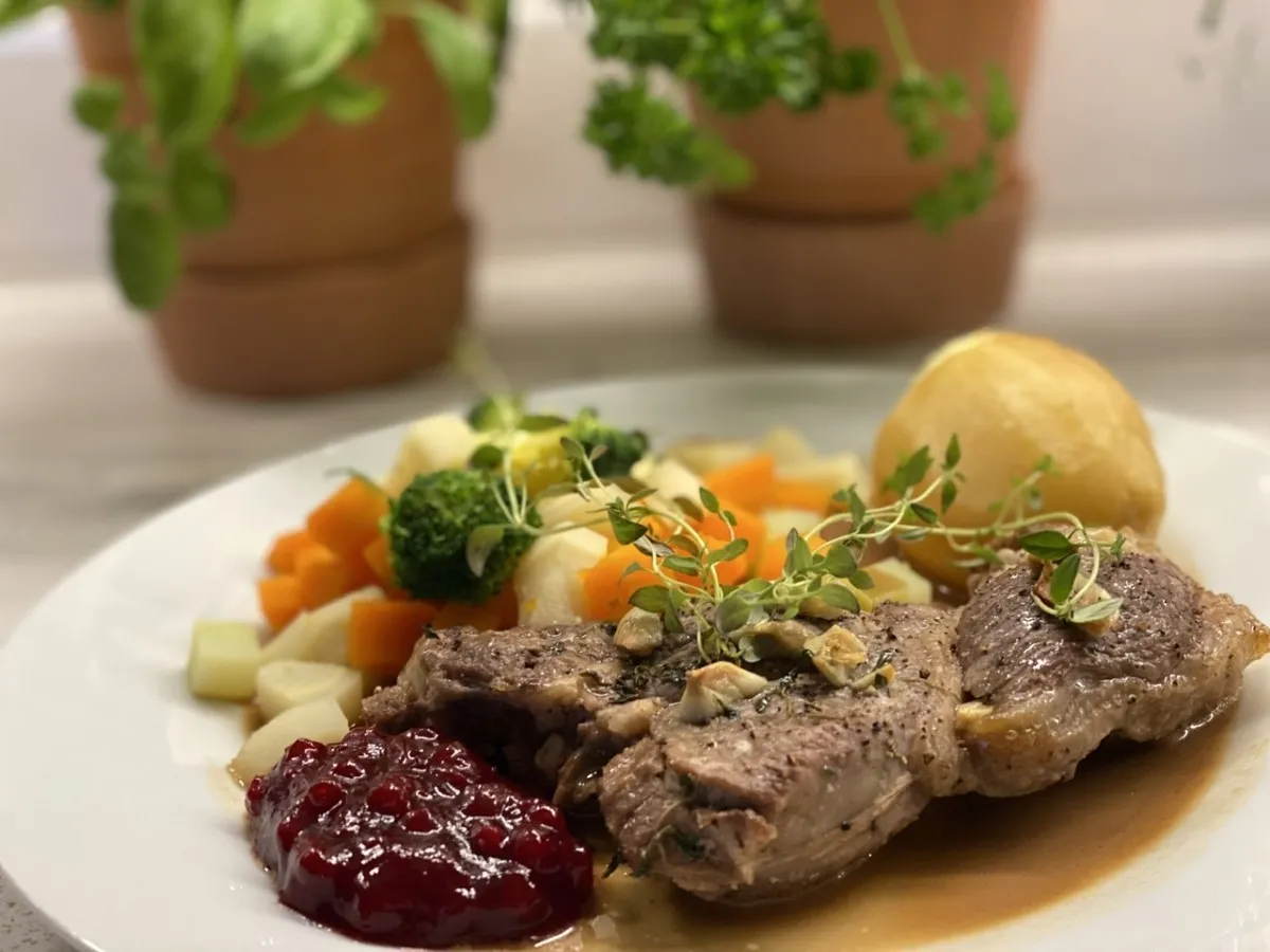 Lammelår i skiver oppskrift