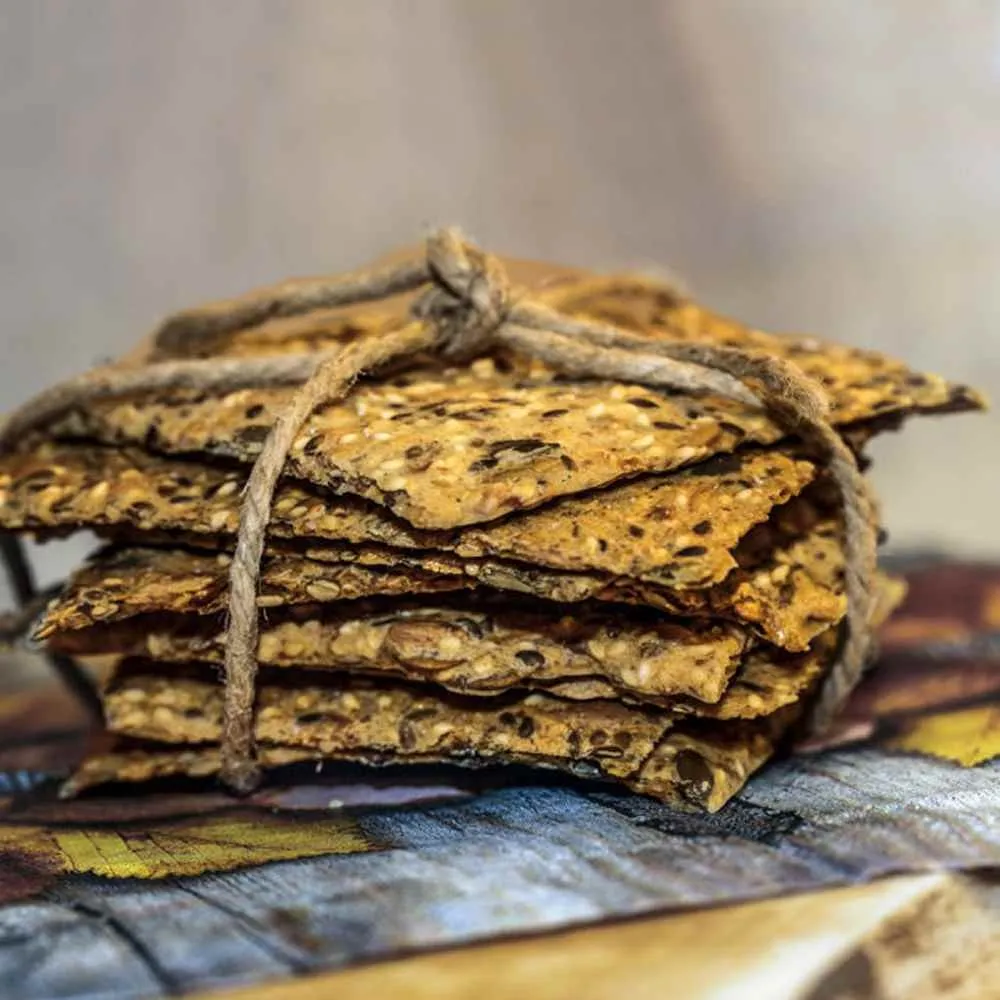 Lavkarbo knekkebrød oppskrift