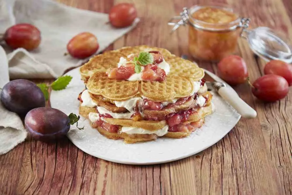 Vaffelskål oppskrift