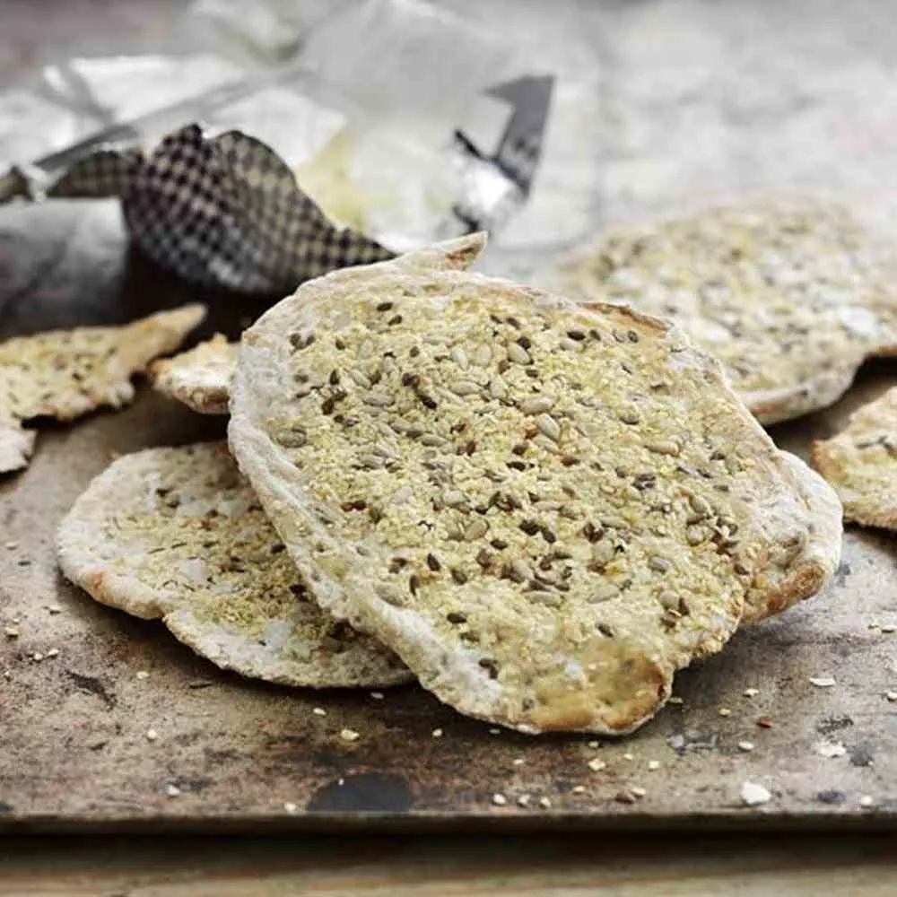 Knekkebrød oppskrift frø