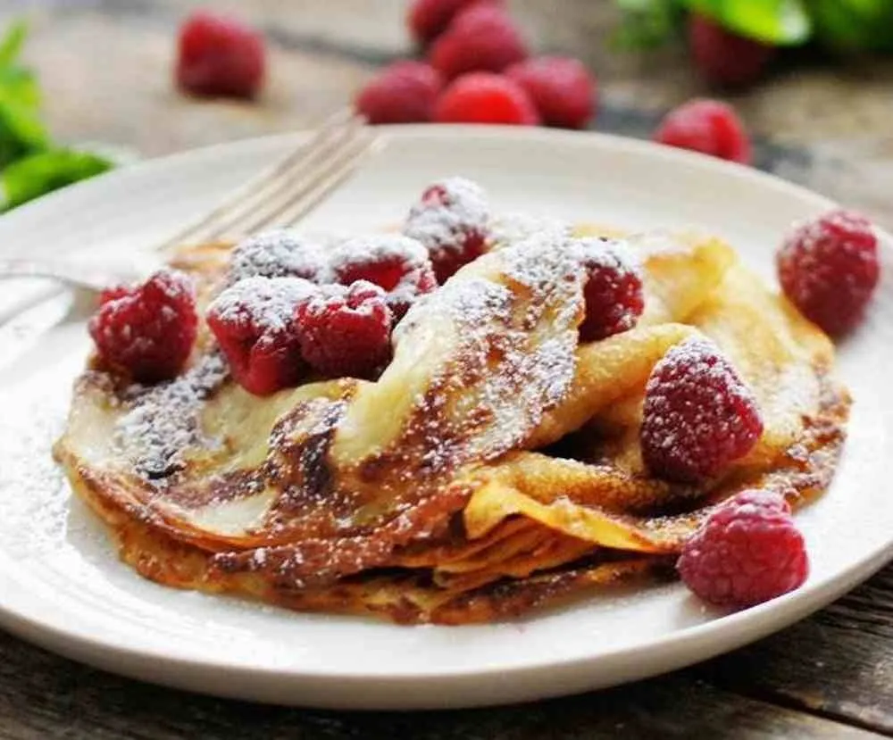 Pannekaker uten melk og oppskrift