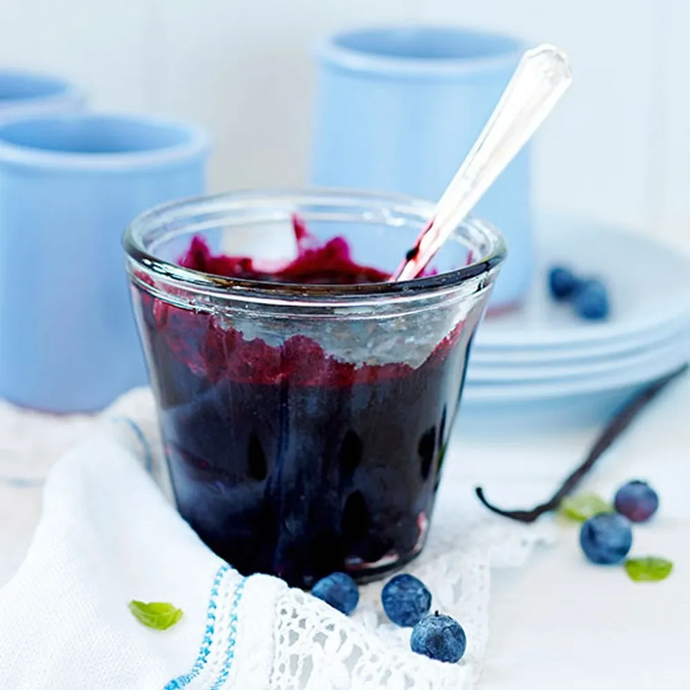 Rørt blåbærsyltetøy oppskrift