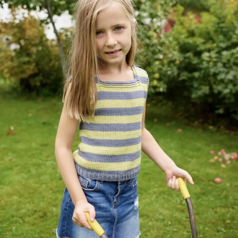 Strikket topp oppskrift