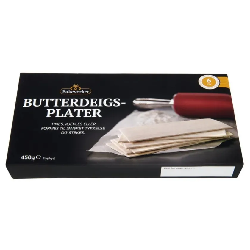 Butterdeigsplater oppskrift