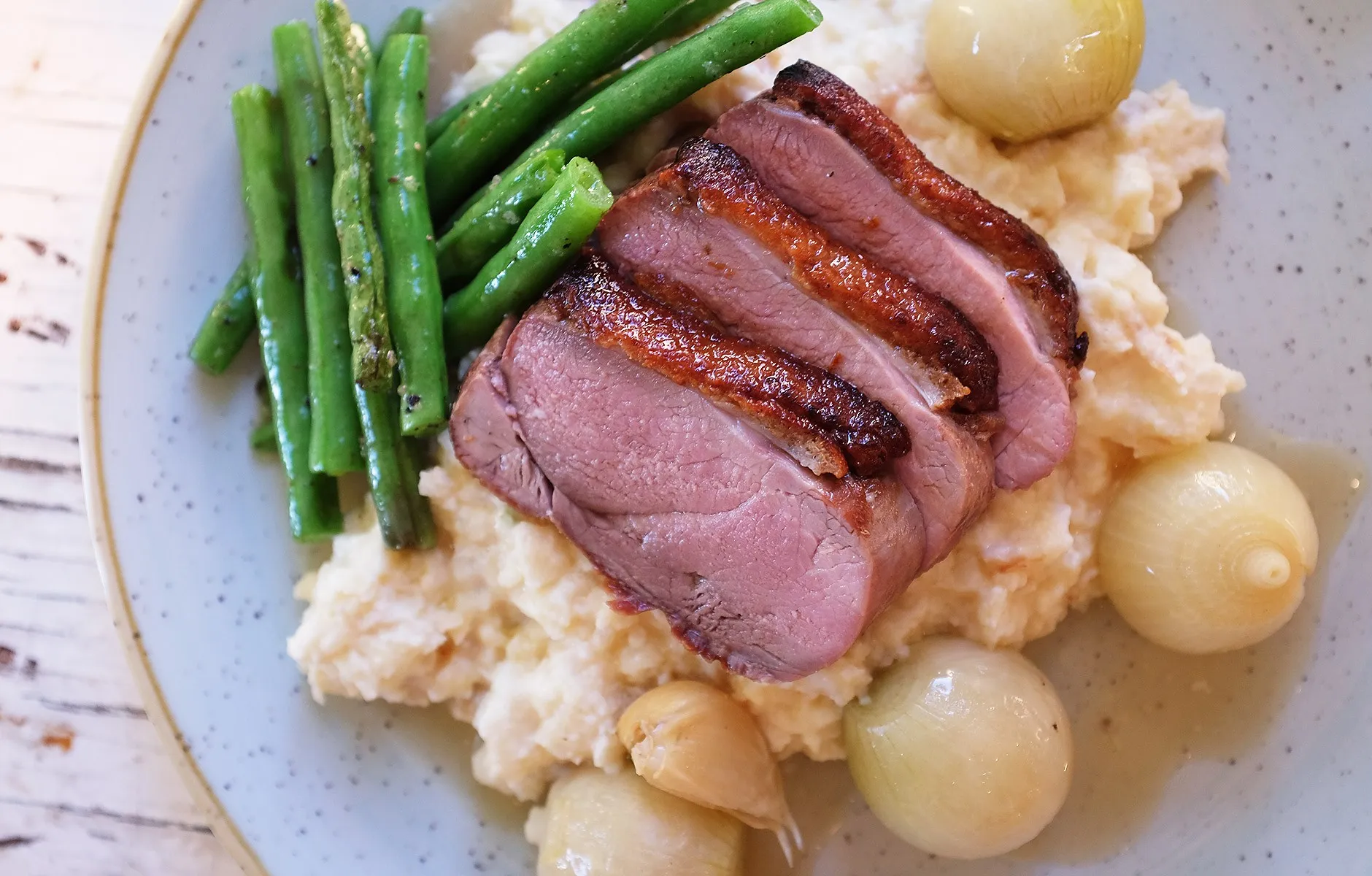 Andebryst stekt perfekt overrask