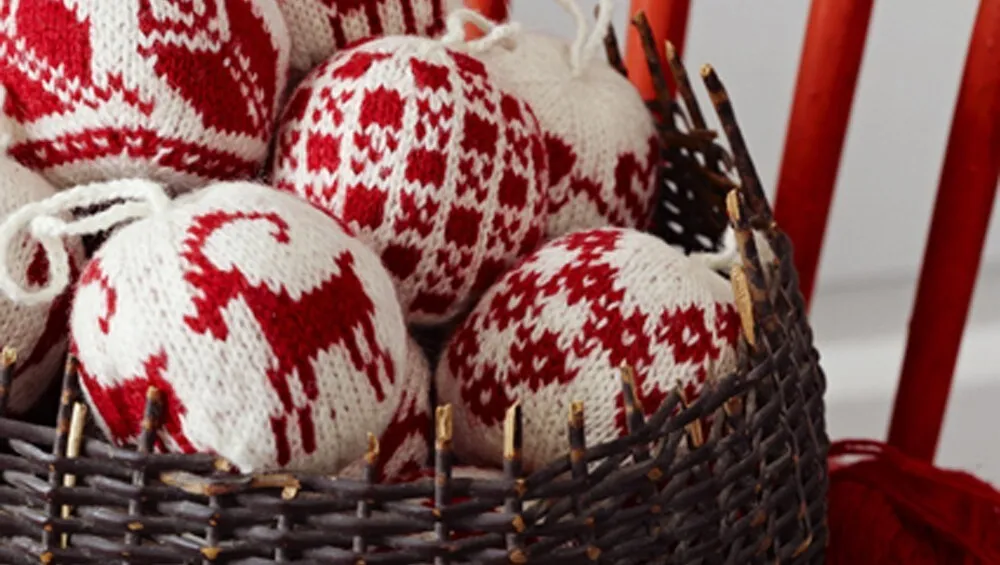 Julekugler strikkede hvem julepynt anderledes ikke