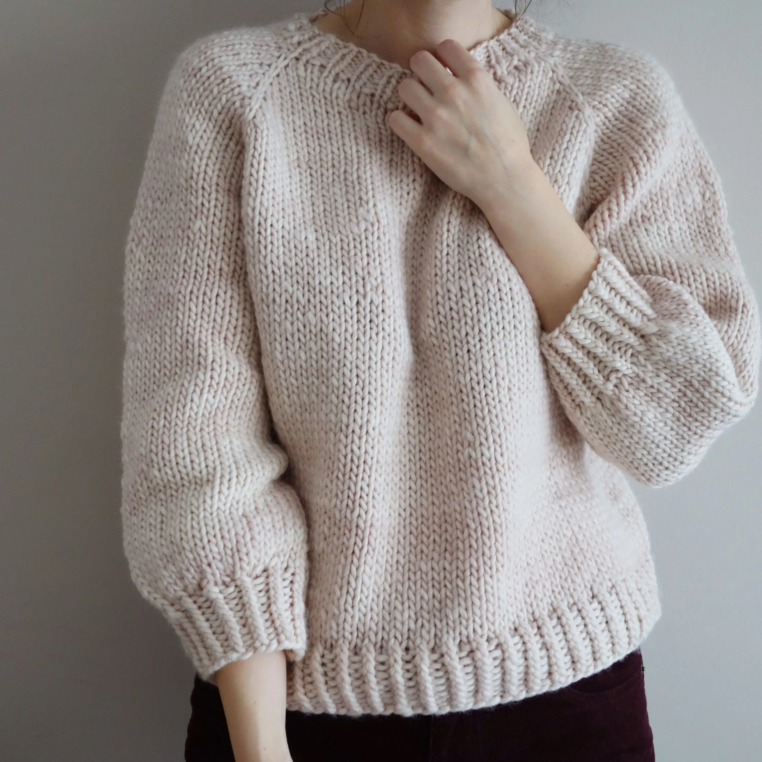 Chunky genser oppskrift