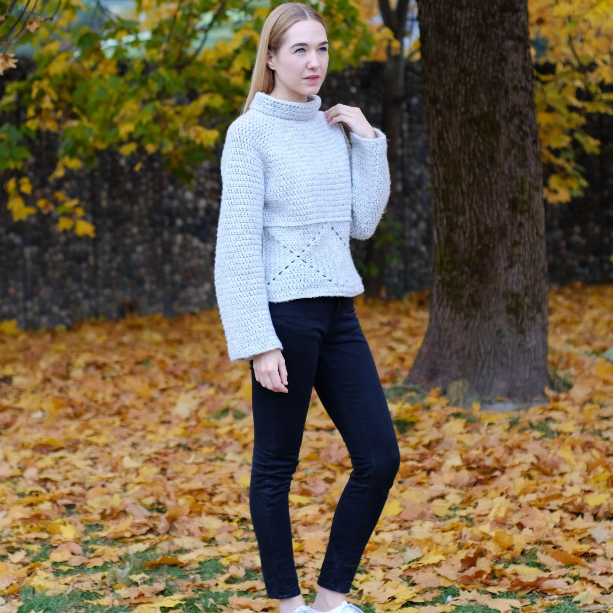 Heklet genser oppskrift