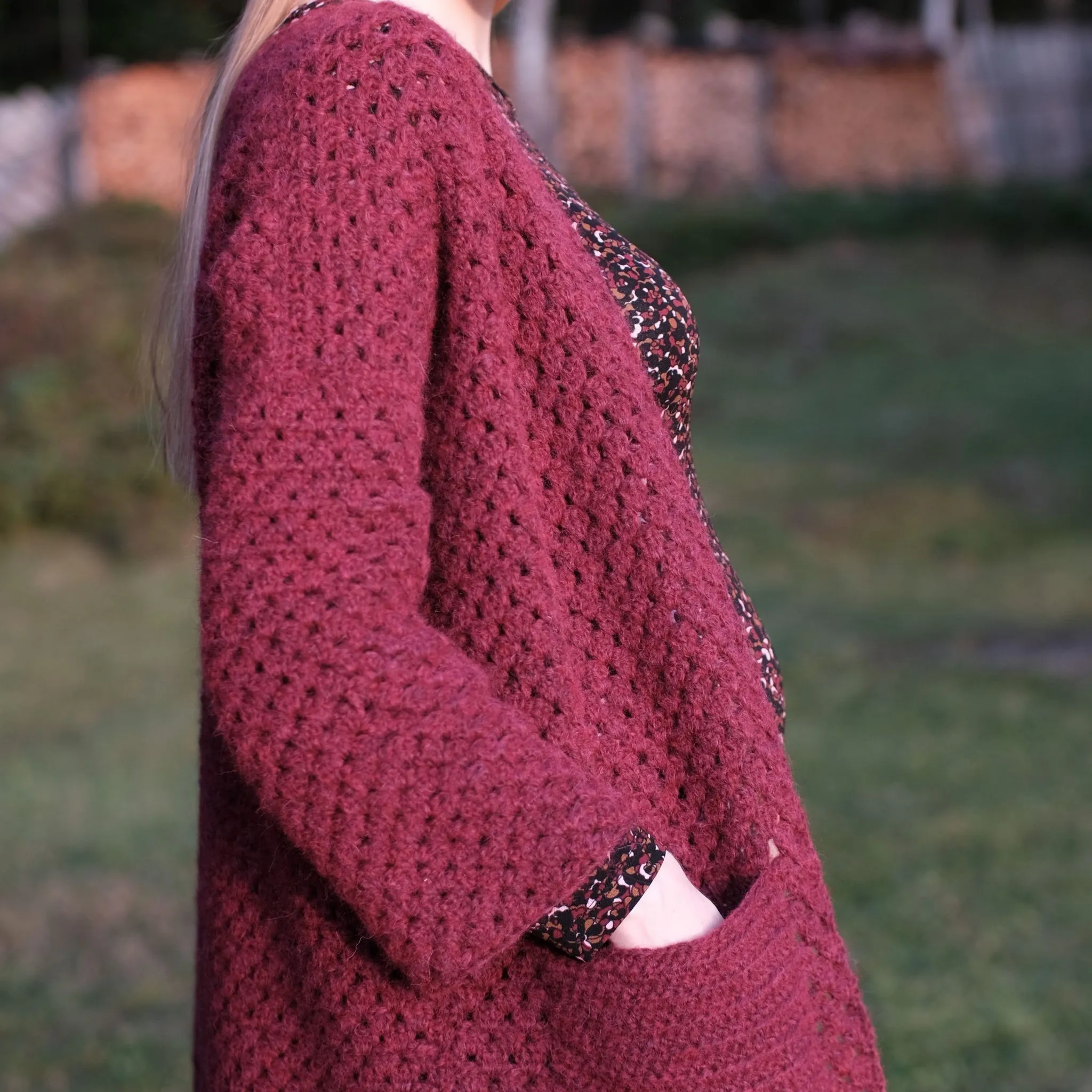 Heklet cardigan oppskrift