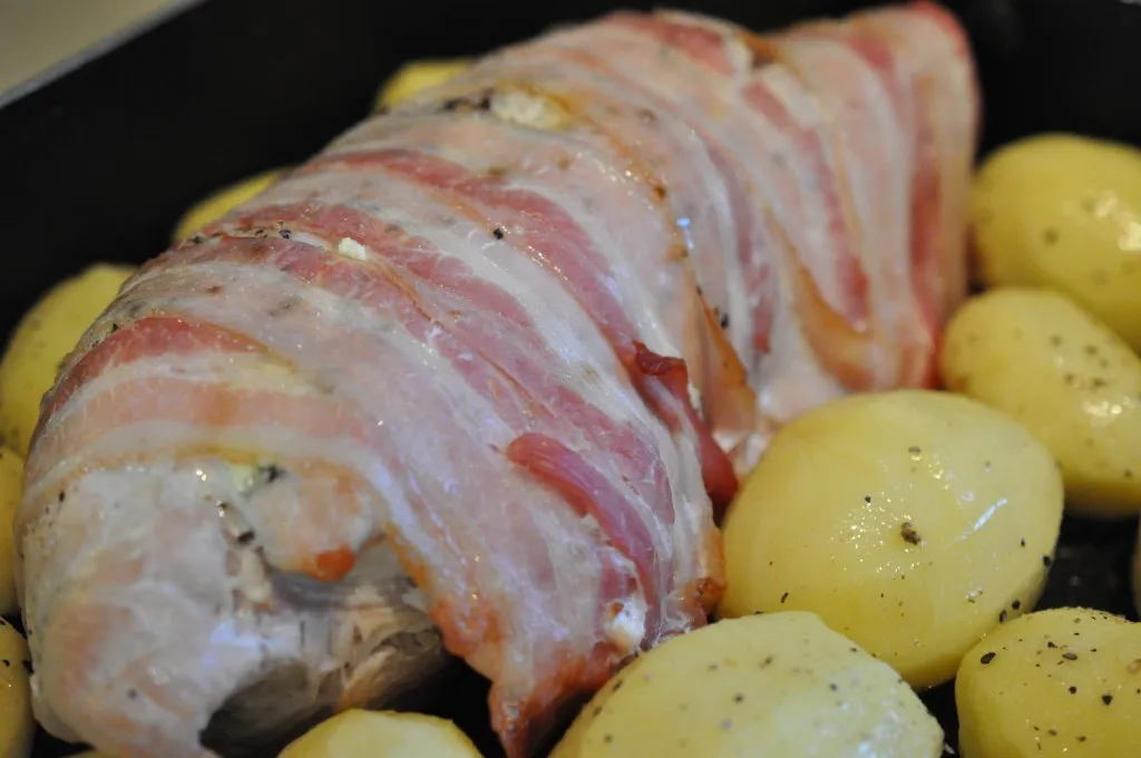 Kalkunbryst med bacon oppskrift