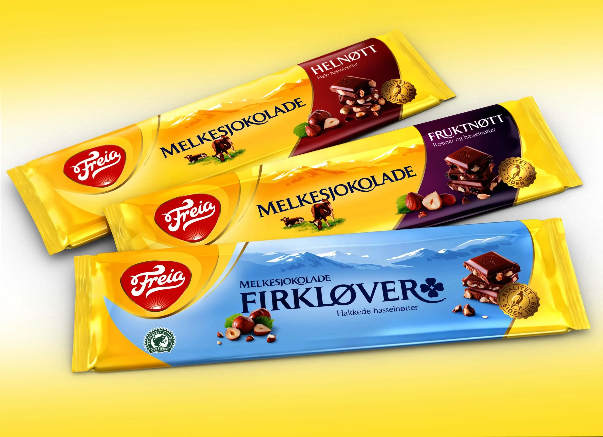 Freia relaunches norwegian proud incredibly