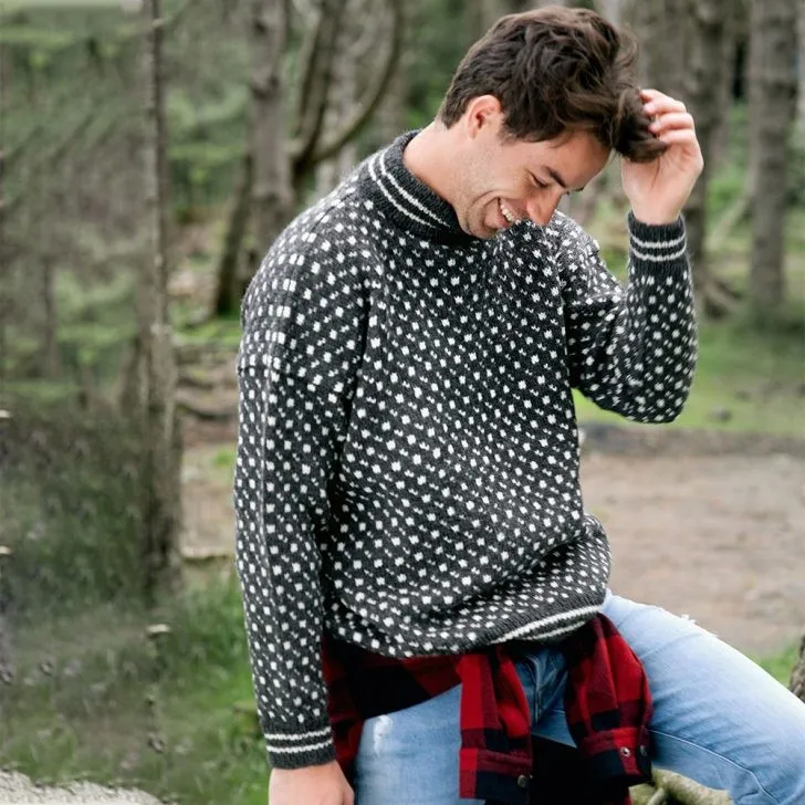 Islender med raglanfelling oppskrift herre