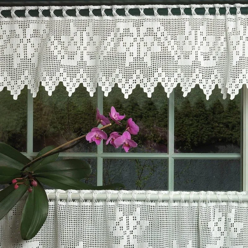 Heklet gardinkappe oppskrift