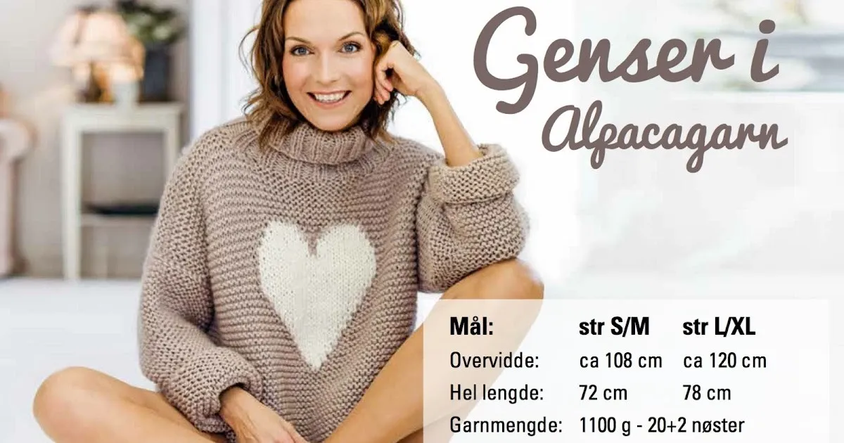 Hjertegenser gratis oppskrift