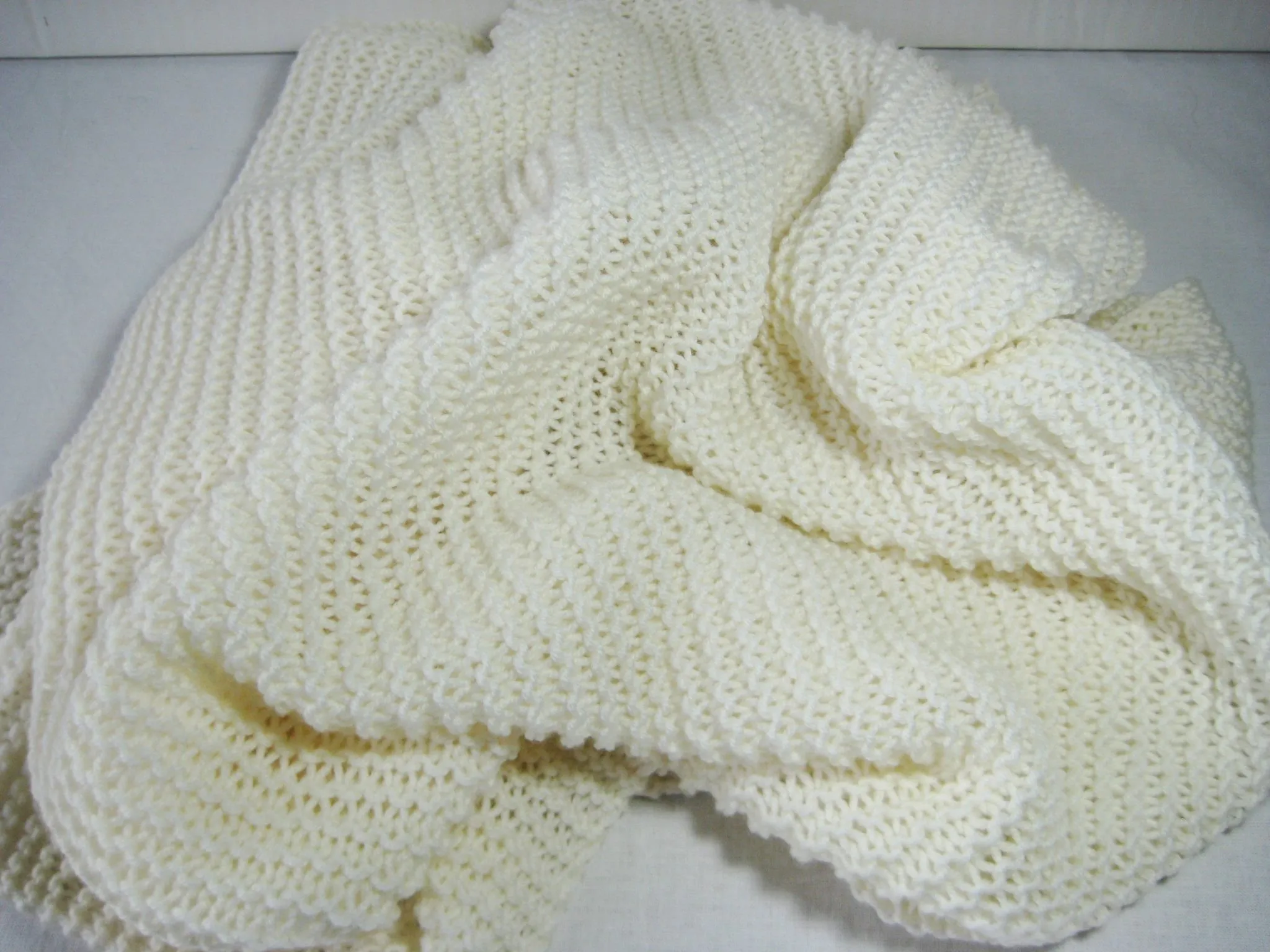 Babyteppe rillestrikk oppskrift