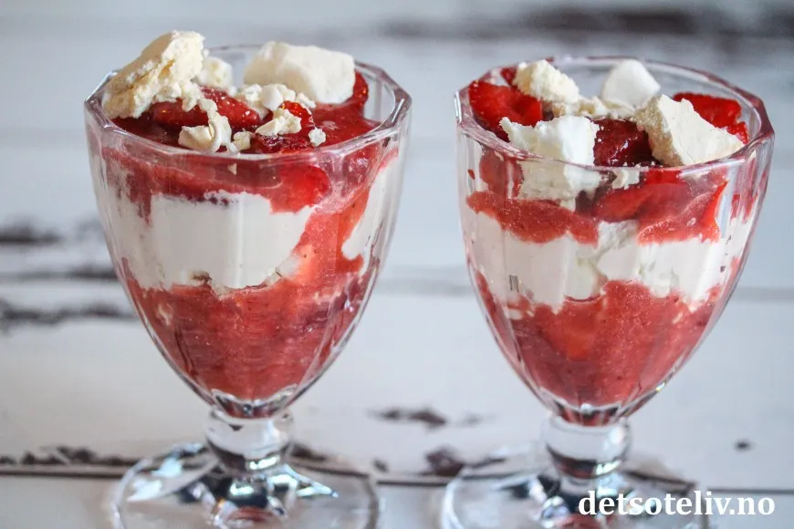 Eton mess oppskrift