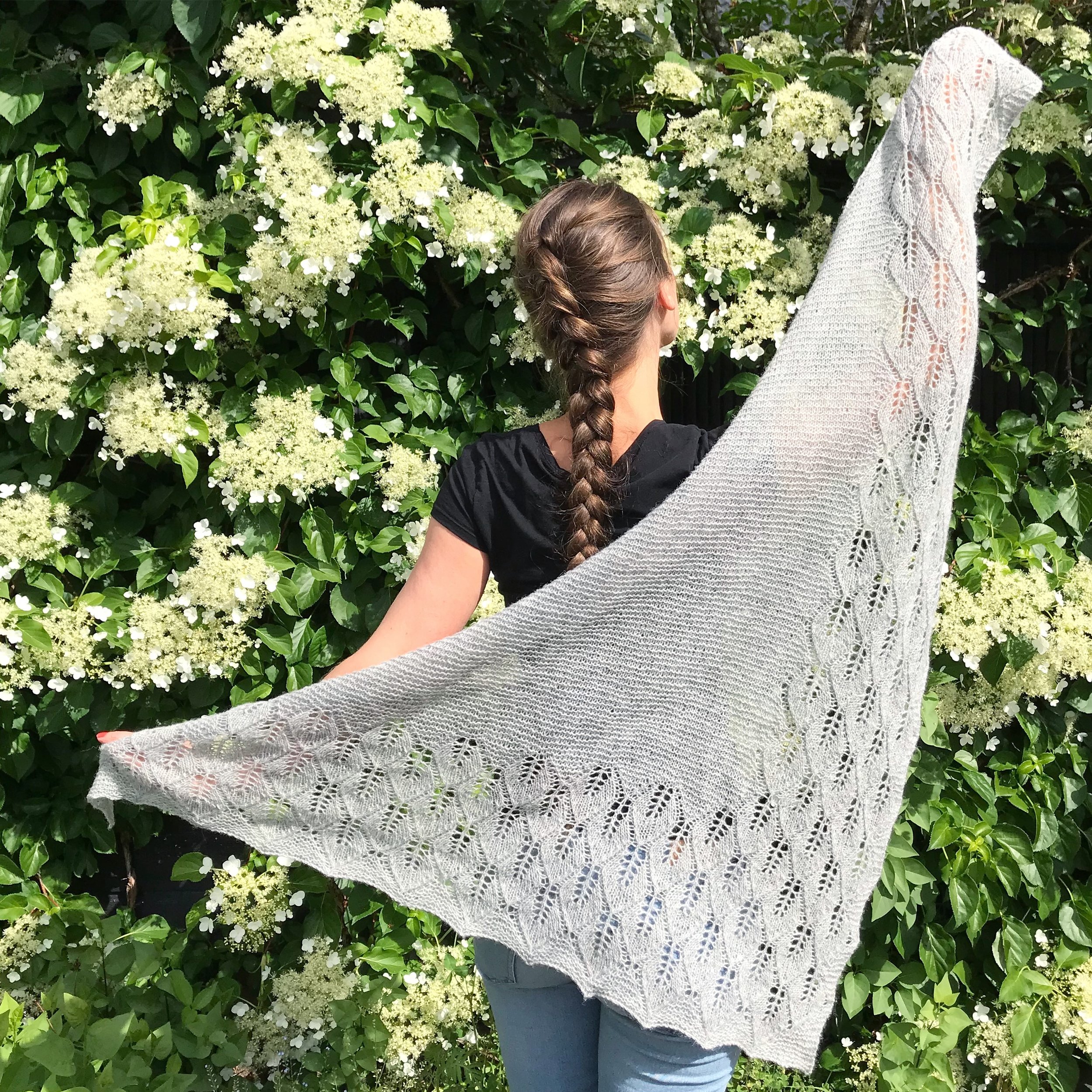 Trekantsjal gratis oppskrift