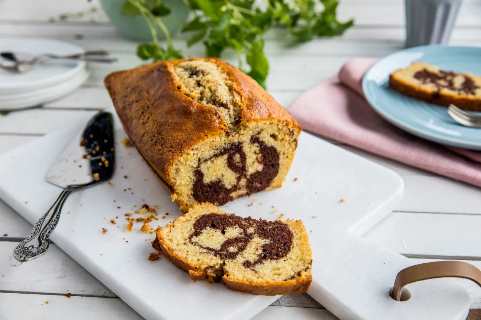 Oppskrift på marmorkake