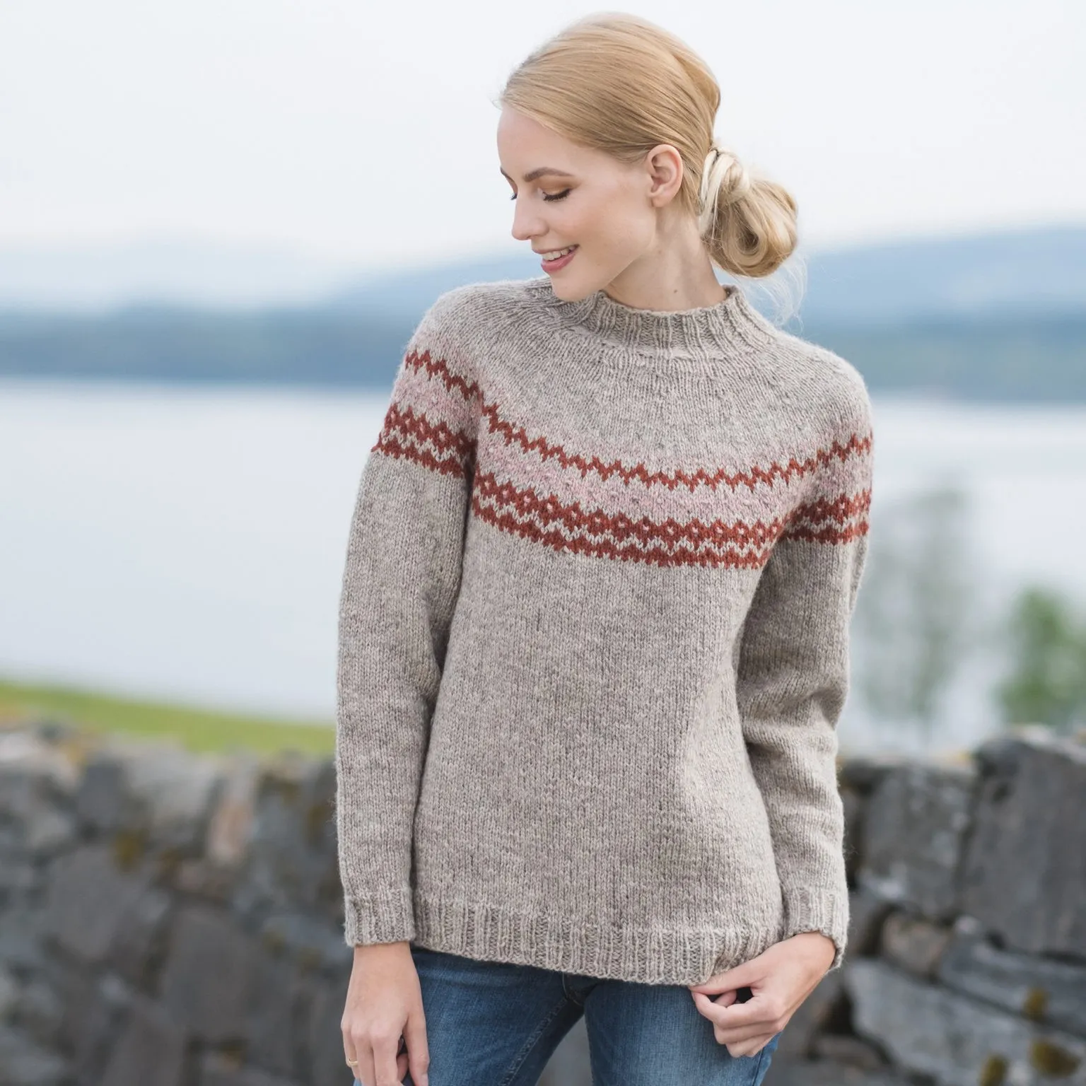 Oversized strikkegenser oppskrift