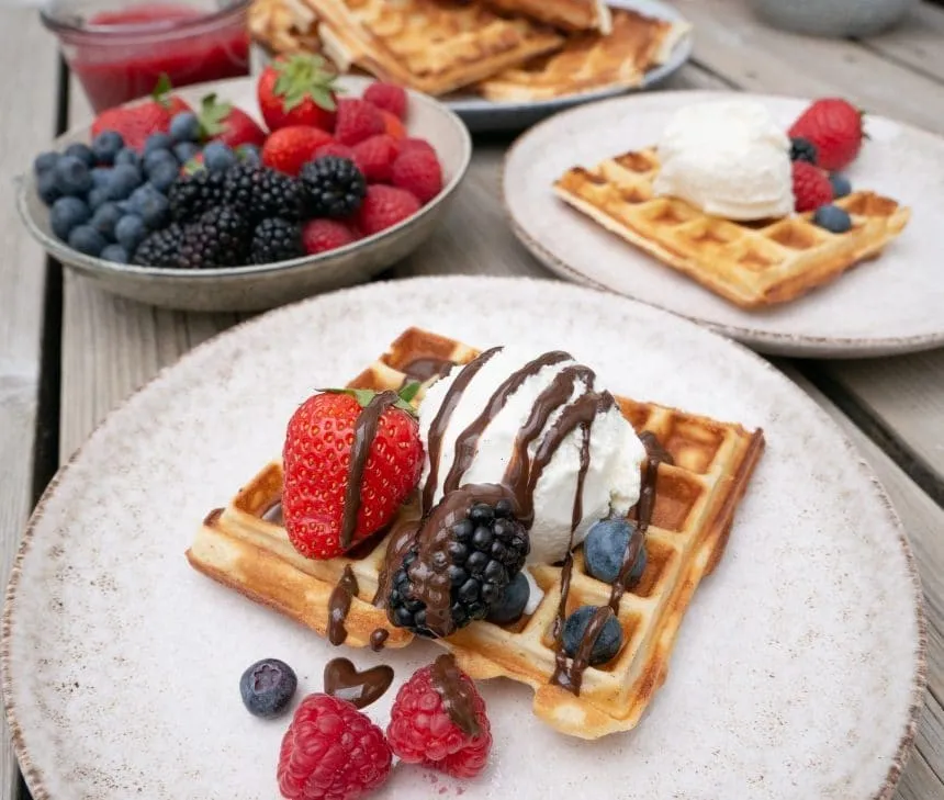 Vafler belgiske oppskrift sage