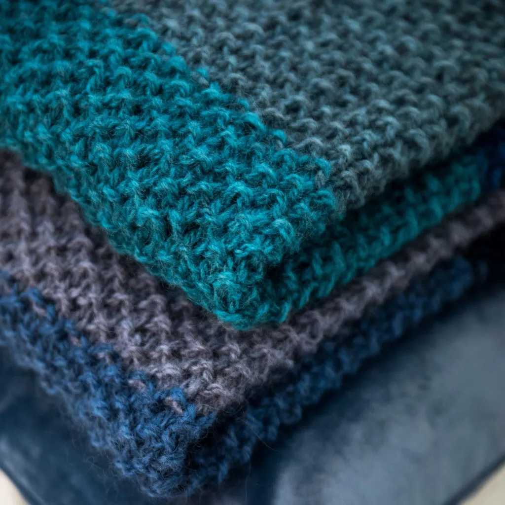 Strikket pledd oppskrift