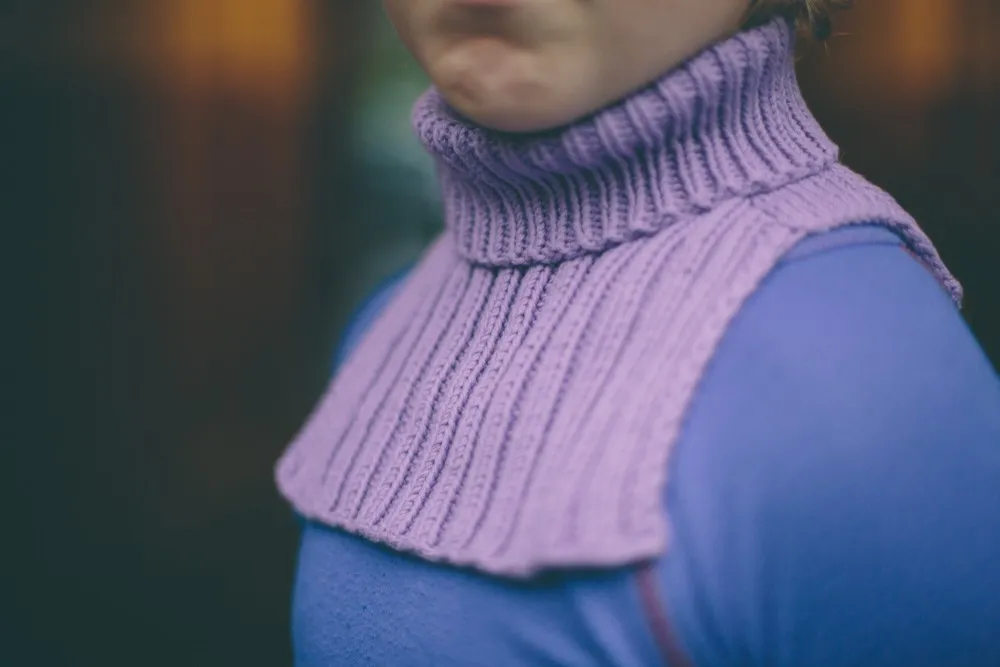 Strikket hals dame oppskrift