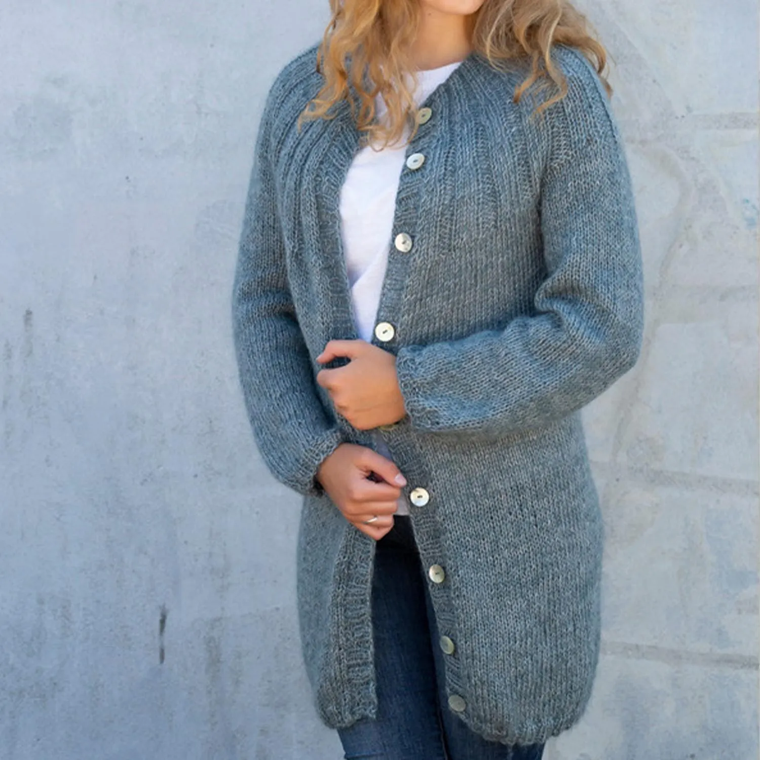 Mohair cardigan oppskrift