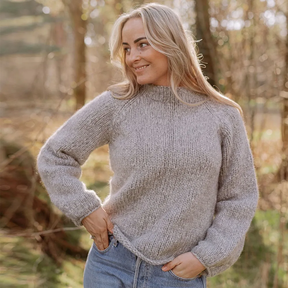 Strikkegenser enkel oppskrift