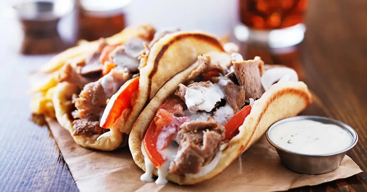 Gyros oppskrift med fløte