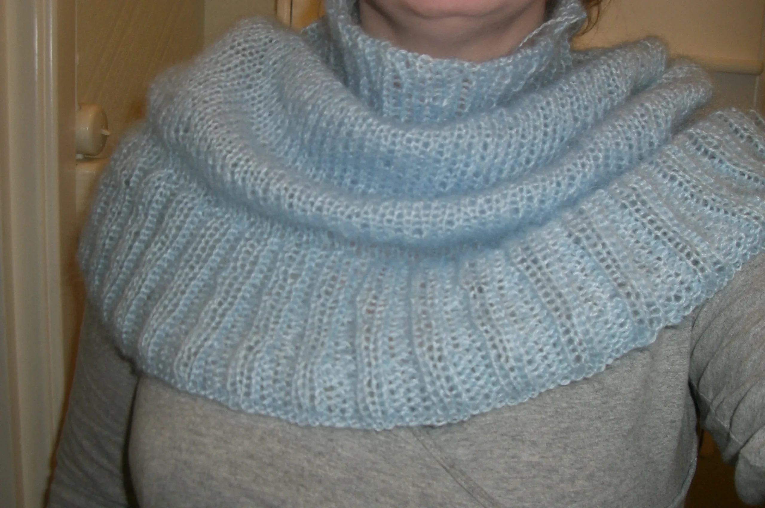 Strikket tubehals oppskrift