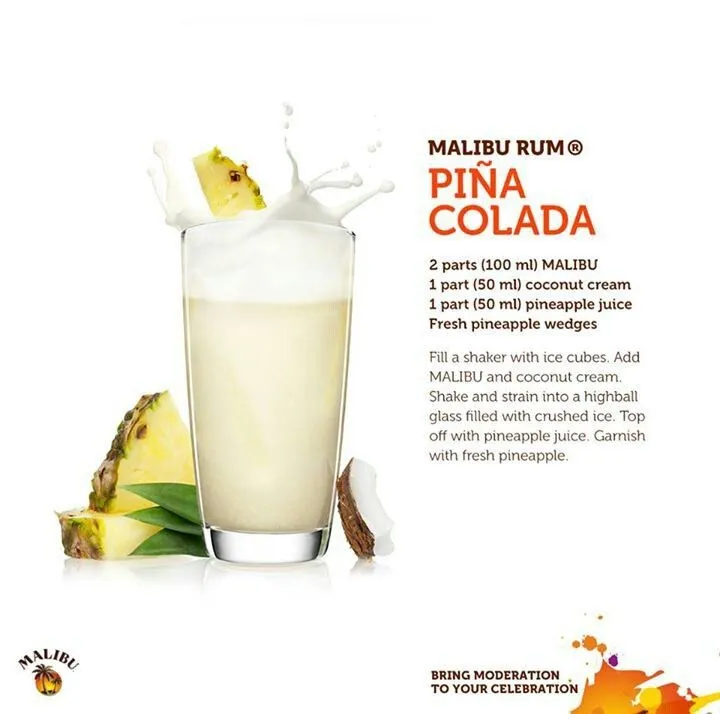 Pina colada oppskrift malibu