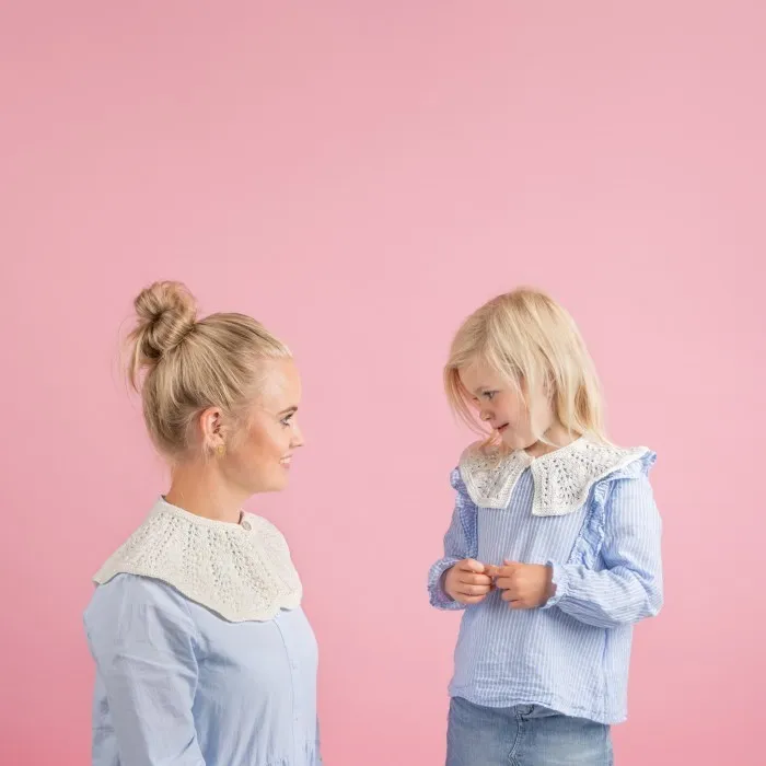 Strikket krage oppskrift