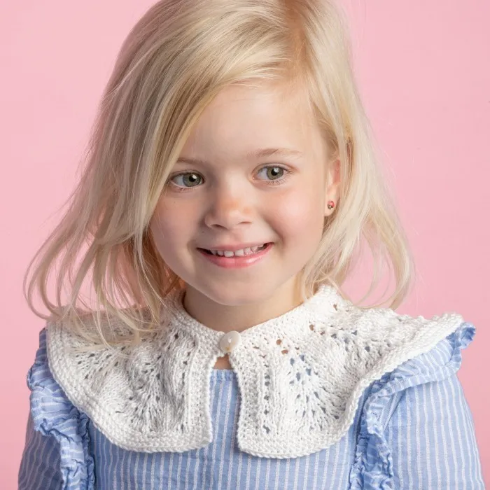 Strikket krage oppskrift