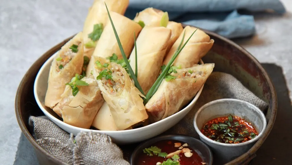 Vårruller oppskrift glassnudler