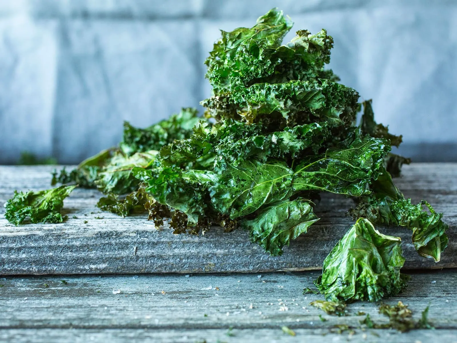 Grønnkålchips oppskrift