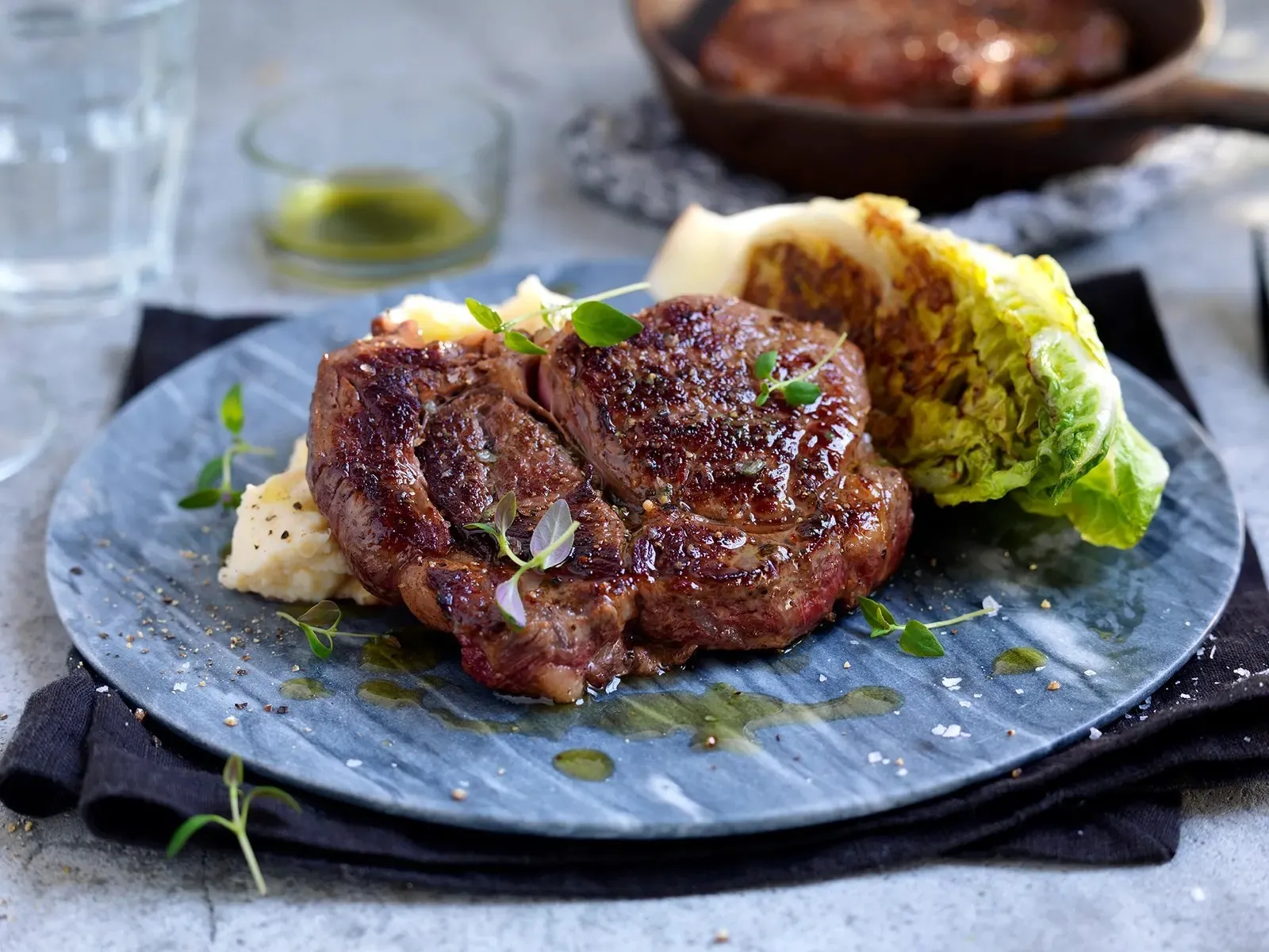 Ovnsbakt entrecôte oppskrift