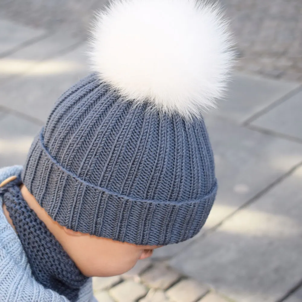 Ribbestrikket lue herre oppskrift