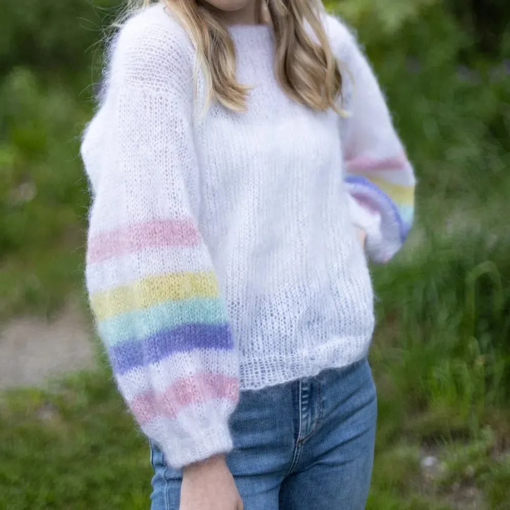 Mohair genser oppskrift dame