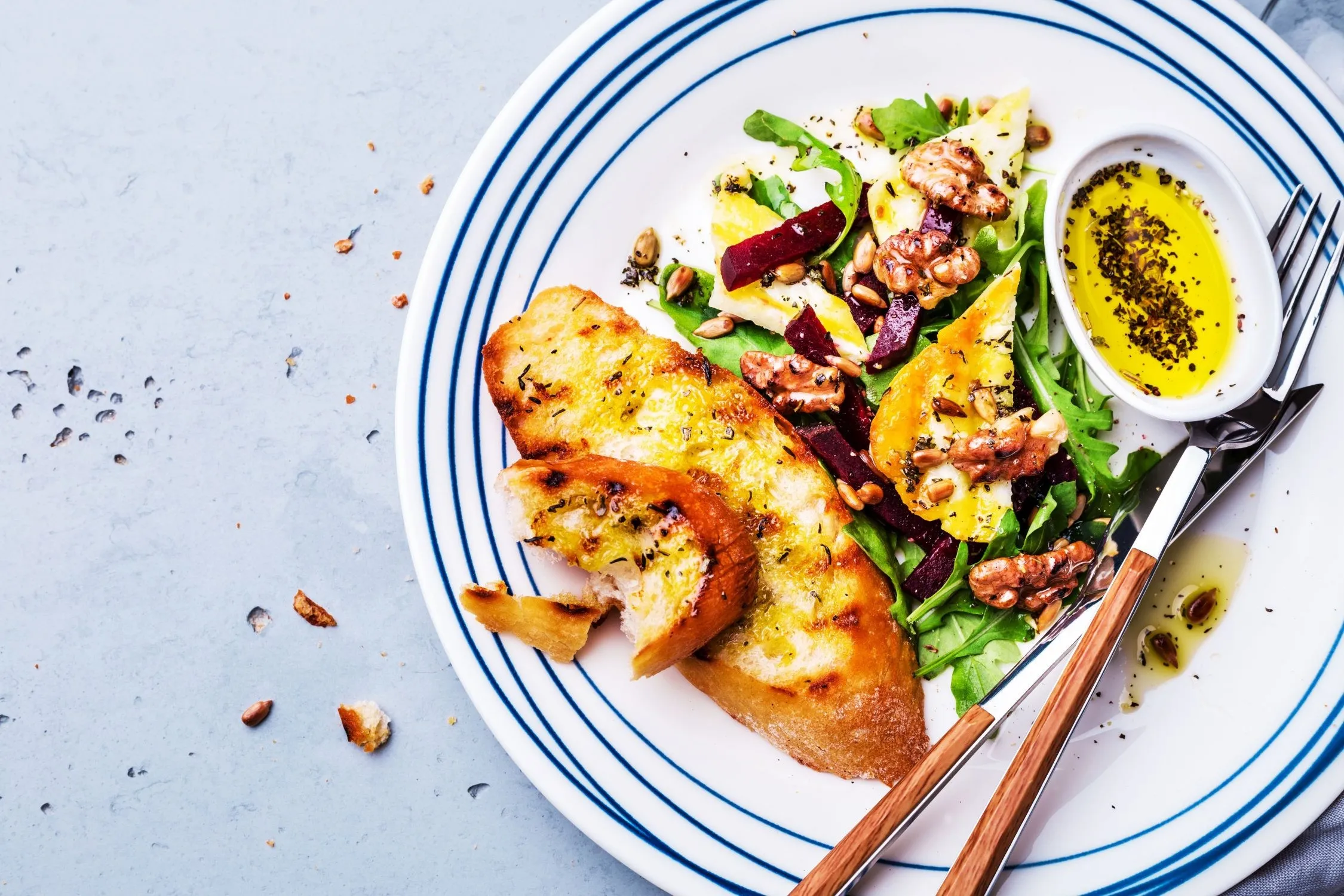 Halloumi salat oppskrift